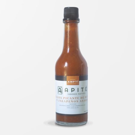botella de salsa picante de butiá